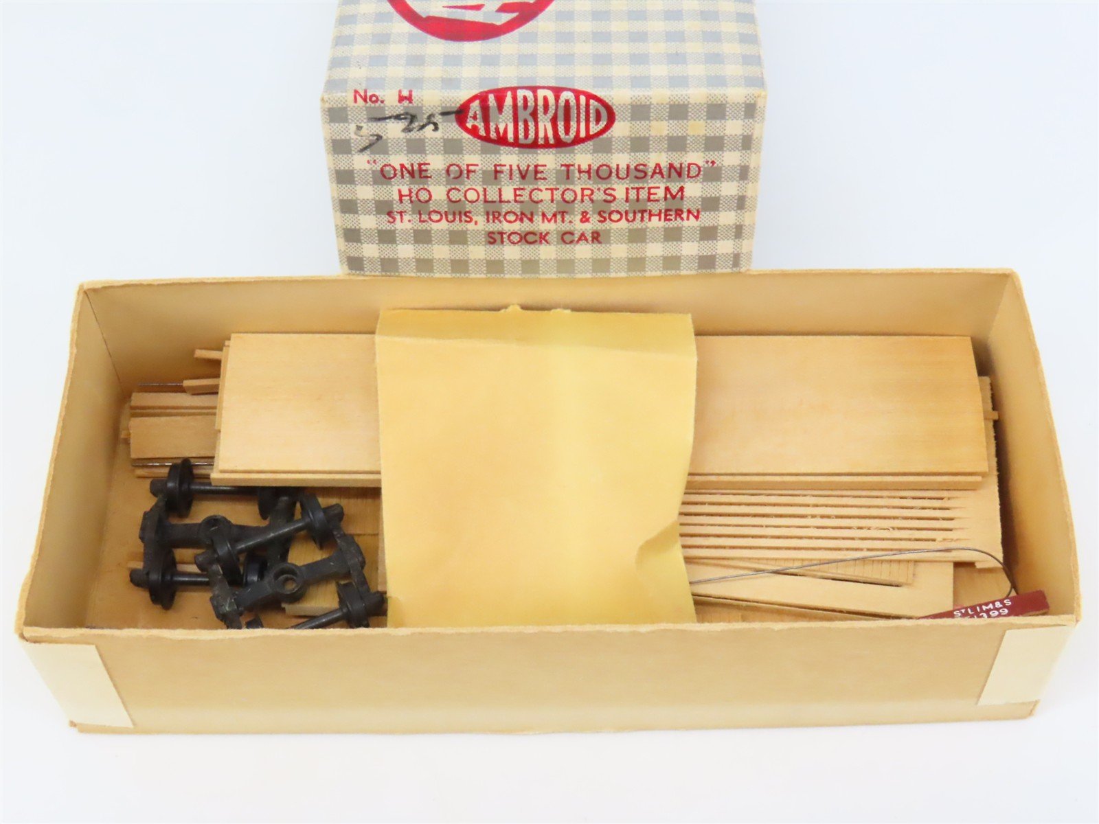 HO Scale Ambroid Kit No. H StLIM&S St Louis Iron Mt & Southern Stock Car #51399