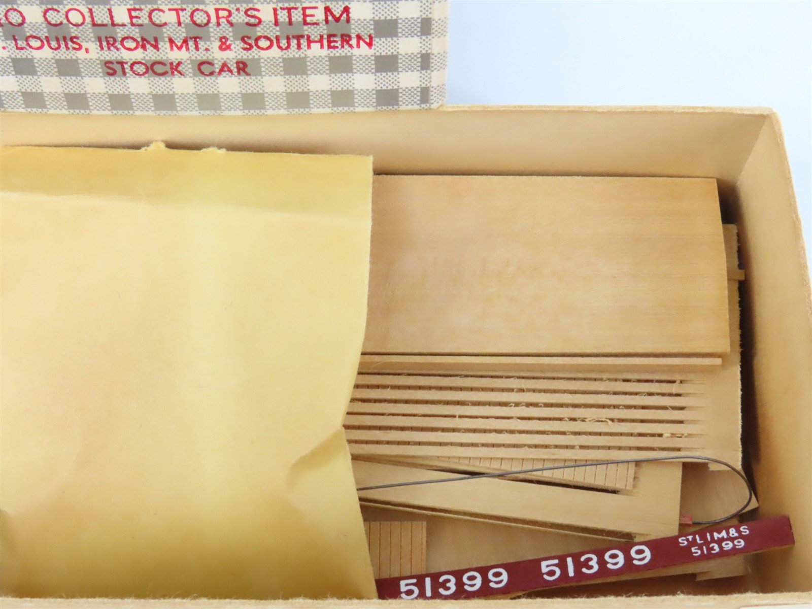 HO Scale Ambroid Kit No. H StLIM&S St Louis Iron Mt & Southern Stock Car #51399