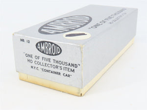 HO Scale Ambroid Kit No 12 NYC New York Central Container Car #477498