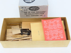 HO Scale Ambroid Kit No 12 NYC New York Central Container Car #477498