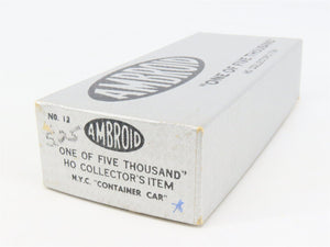 HO Scale Ambroid Kit No 12 NYC New York Central Container Car #477498