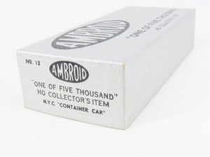 HO Scale Ambroid Kit No 12 NYC New York Central Container Car #477498