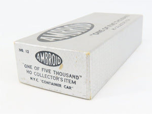 HO Scale Ambroid Kit No 12 NYC New York Central Container Car #477498