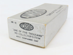 HO Scale Ambroid Kit No 12 NYC New York Central Container Car #477498