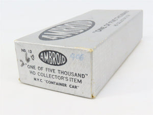 HO Scale Ambroid Kit No 12 NYC New York Central Container Car #477498