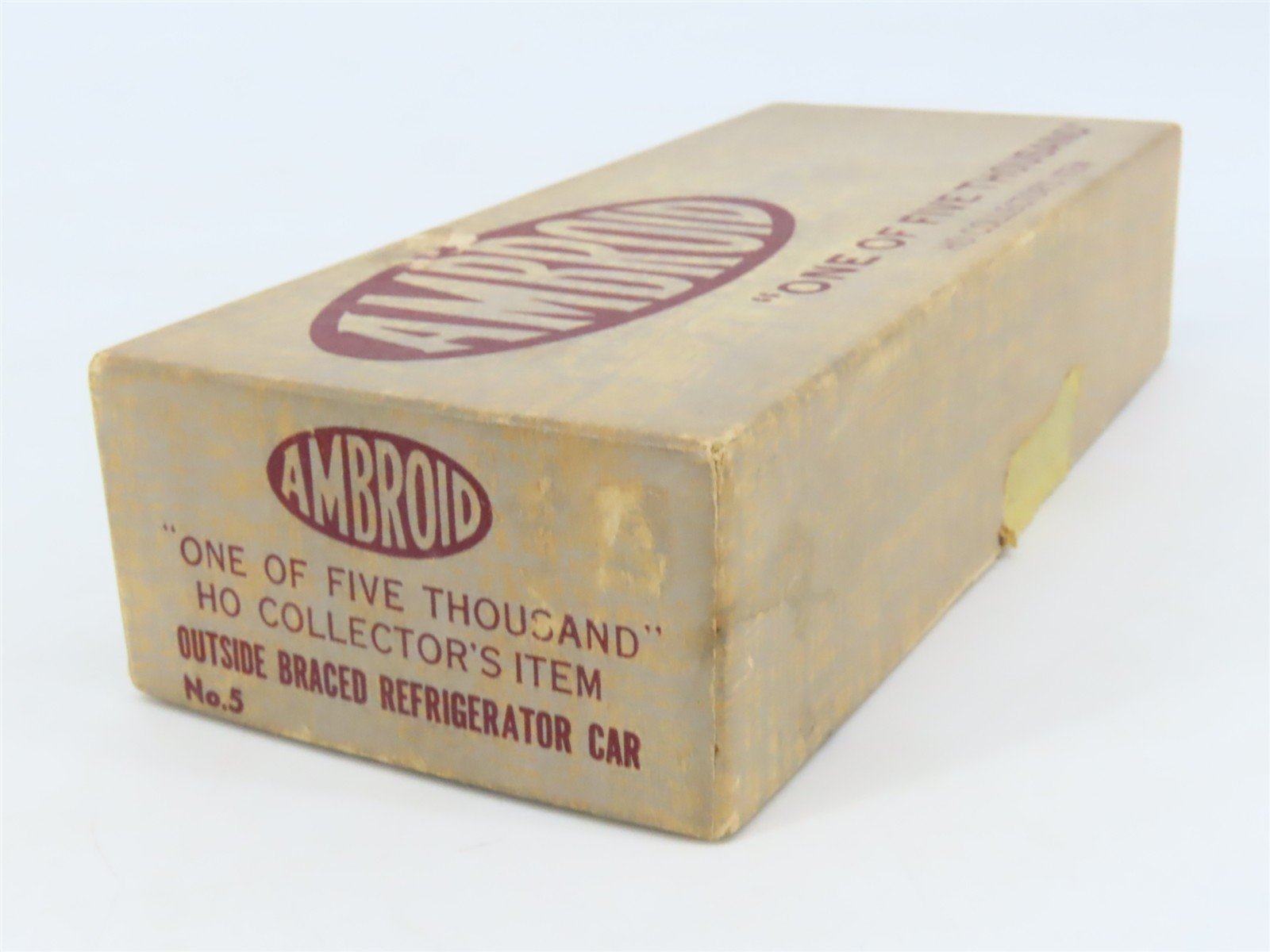 HO Scale Ambroid Kit No 5 PRR Pennsylvania Railroad Outside Braced Reefer #5342