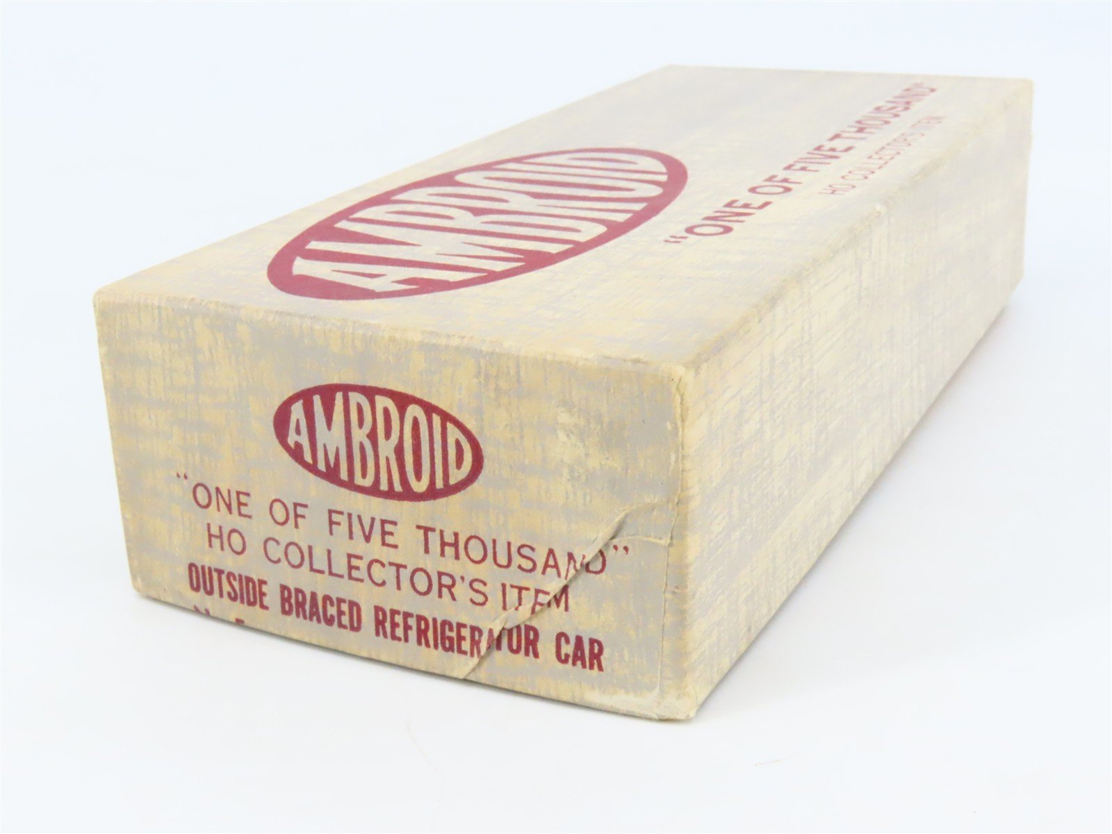 HO Scale Ambroid Kit PRR Pennsylvania Railroad Outside Braced Reefer #5342