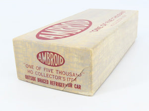 HO Scale Ambroid Kit PRR Pennsylvania Railroad Outside Braced Reefer #5342