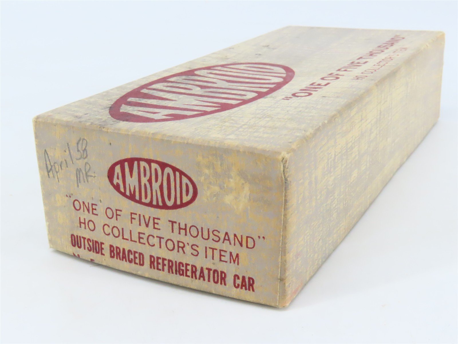 HO Scale Ambroid Kit No 5 PRR Pennsylvania Railroad Outside Braced Reefer #5342
