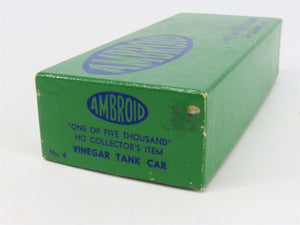 HO Scale Ambroid Kit No. 4 RSX A.M. Richter Sons Co. Vinegar Tank Car #11