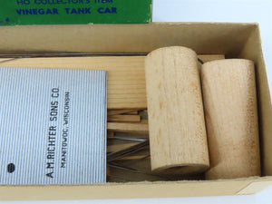 HO Scale Ambroid Kit No. 4 RSX A.M. Richter Sons Co. Vinegar Tank Car #11