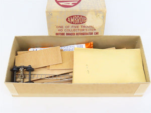 HO Scale Ambroid Kit PRR Pennsylvania Railroad Outside Braced Reefer #5342