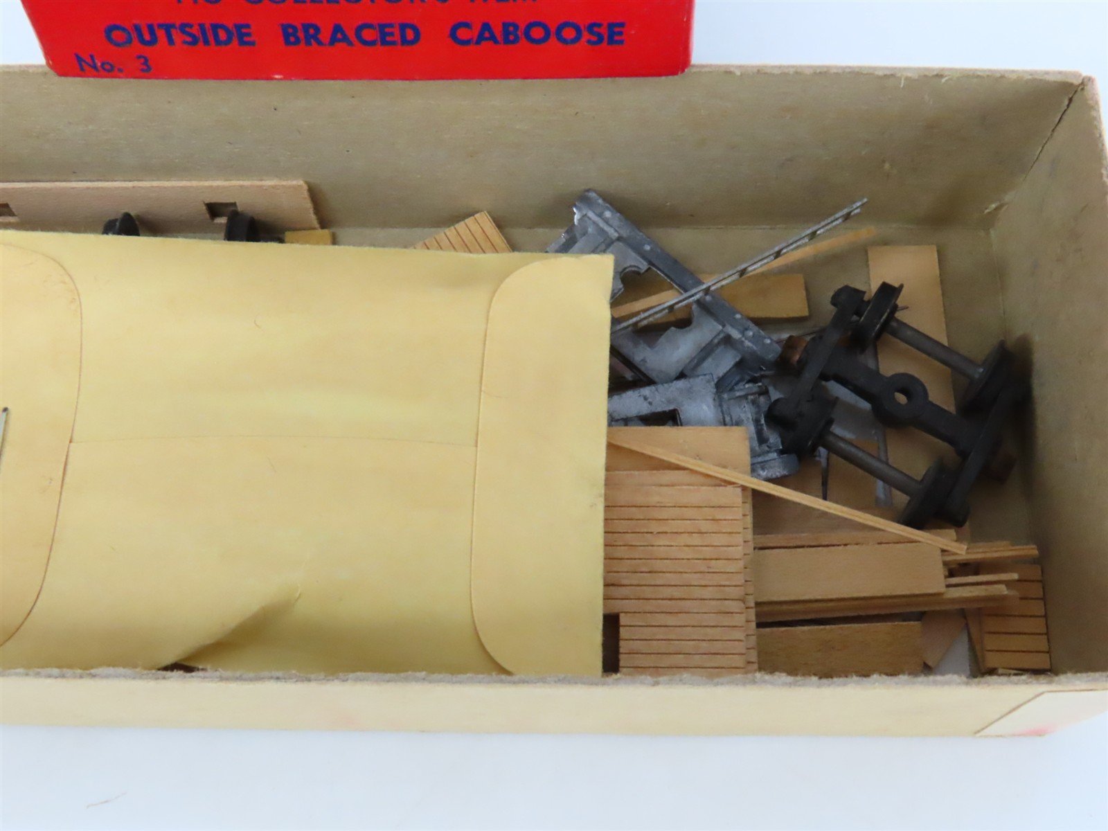 HO Scale Ambroid Kit No 3 Wood Outside Braced Caboose