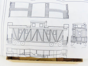 HO Scale Ambroid Kit No 3 Wood Outside Braced Caboose