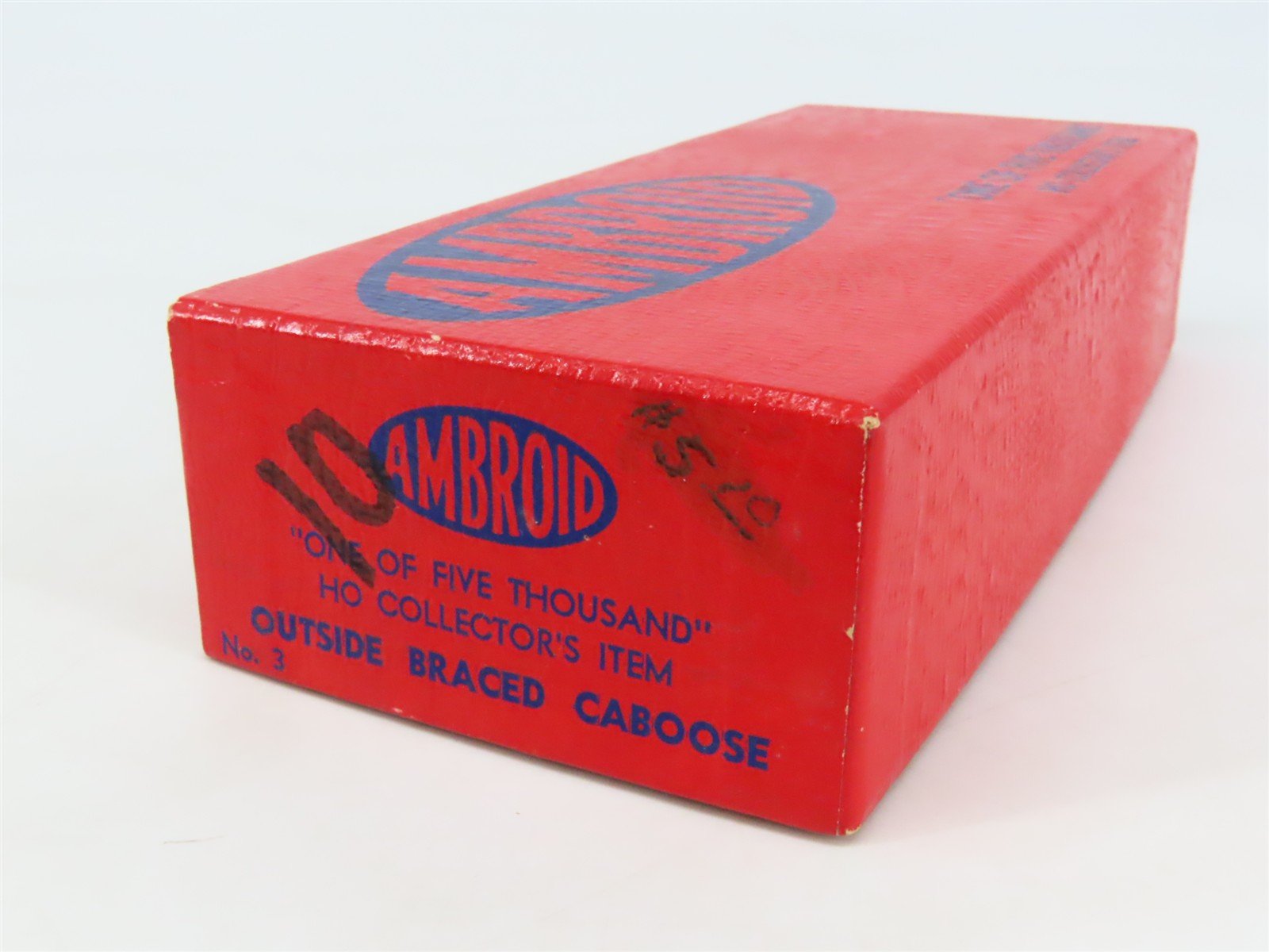 HO Scale Ambroid Kit No 3 Wood Outside Braced Caboose