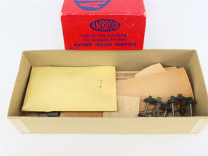 HO Scale Ambroid Kit No 3 Wood Outside Braced Caboose
