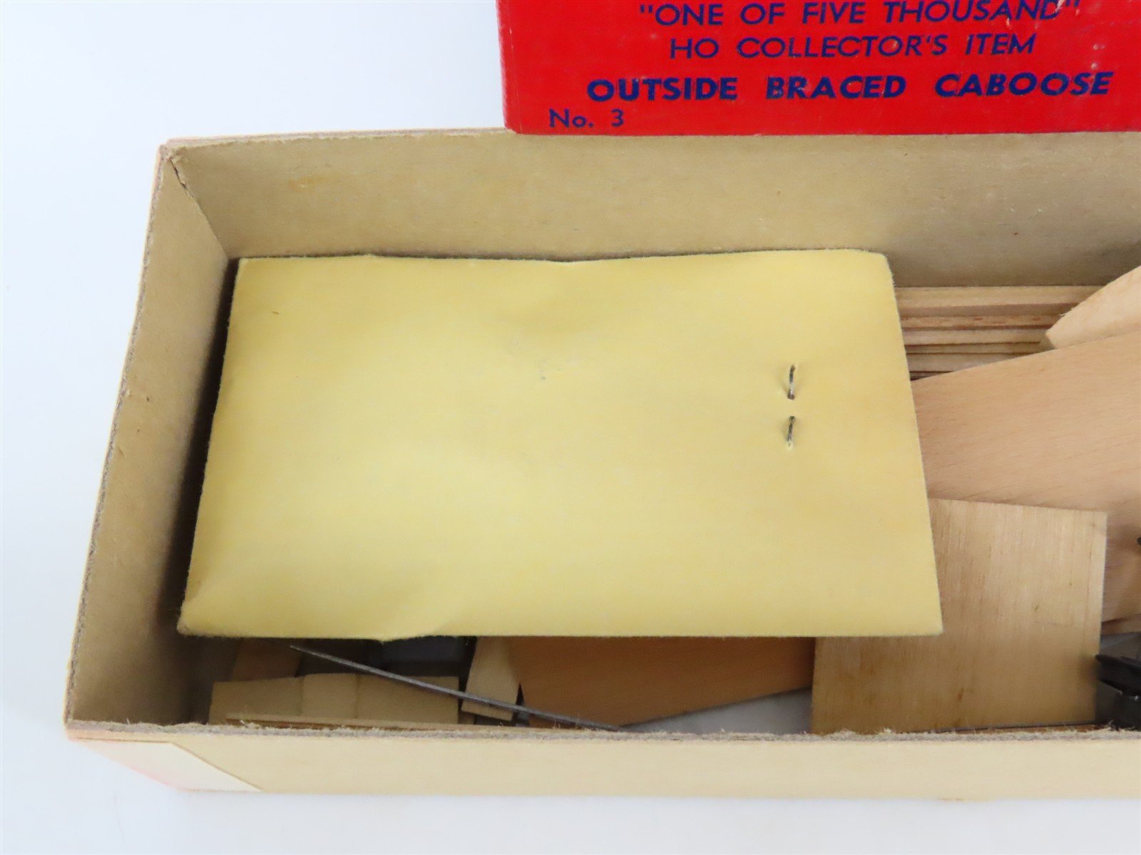 HO Scale Ambroid Kit No 3 Wood Outside Braced Caboose