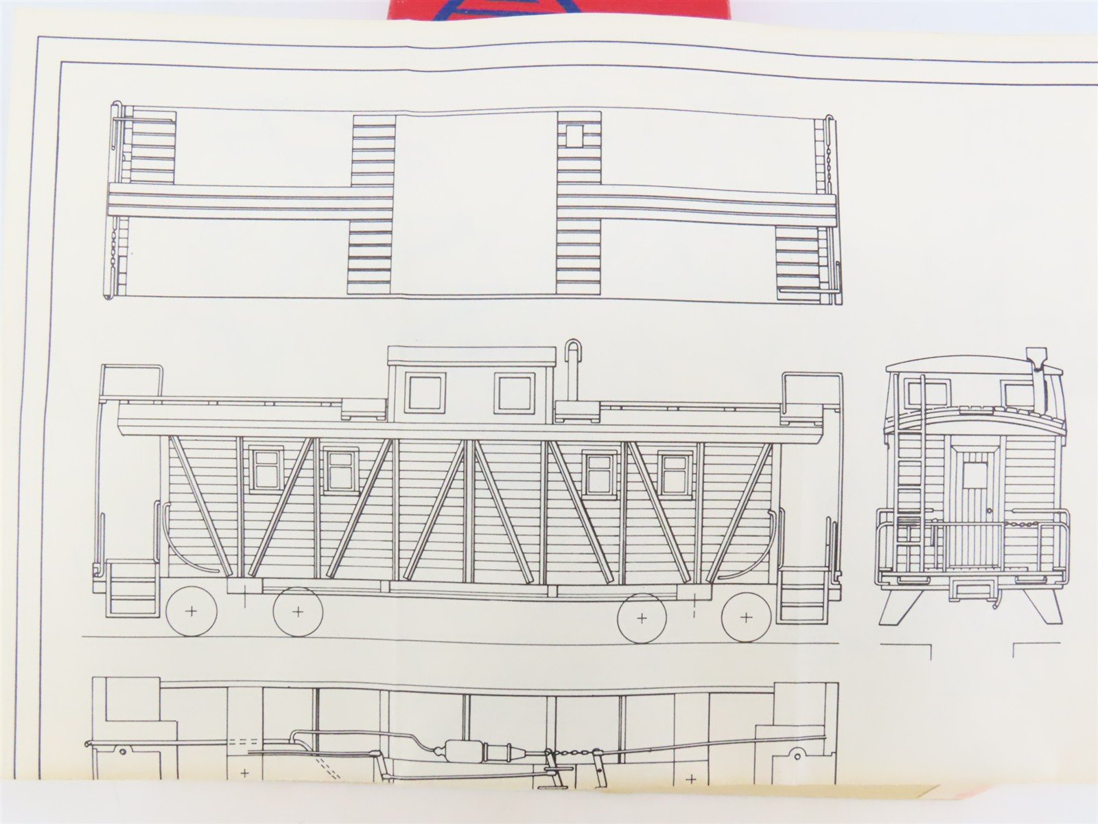HO Scale Ambroid Kit No 3 Wood Outside Braced Caboose