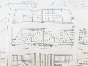 HO Scale Ambroid 2 in 1 Kit No 8 Wood MILW/N&W Hopper & Gondola