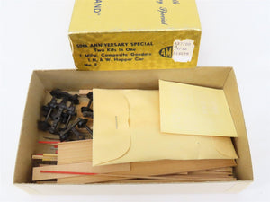 HO Scale Ambroid 2 in 1 Kit No 8 Wood MILW/N&W Hopper & Gondola