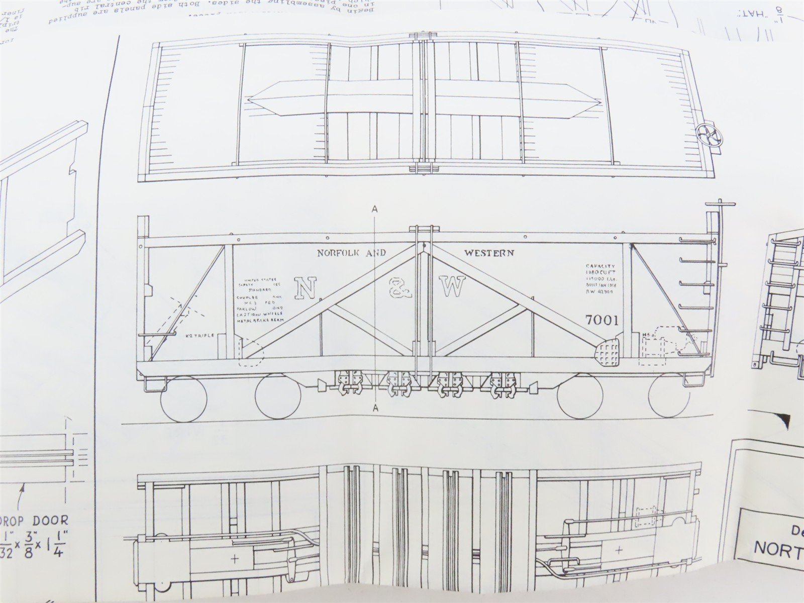 HO Scale Ambroid 2 in 1 Kit No 8 Wood MILW/N&W Hopper & Gondola