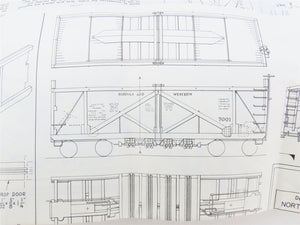 HO Scale Ambroid 2 in 1 Kit No 8 Wood MILW/N&W Hopper & Gondola