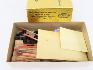 HO Scale Ambroid 2 in 1 Kit No 8 Wood MILW/N&W Hopper & Gondola