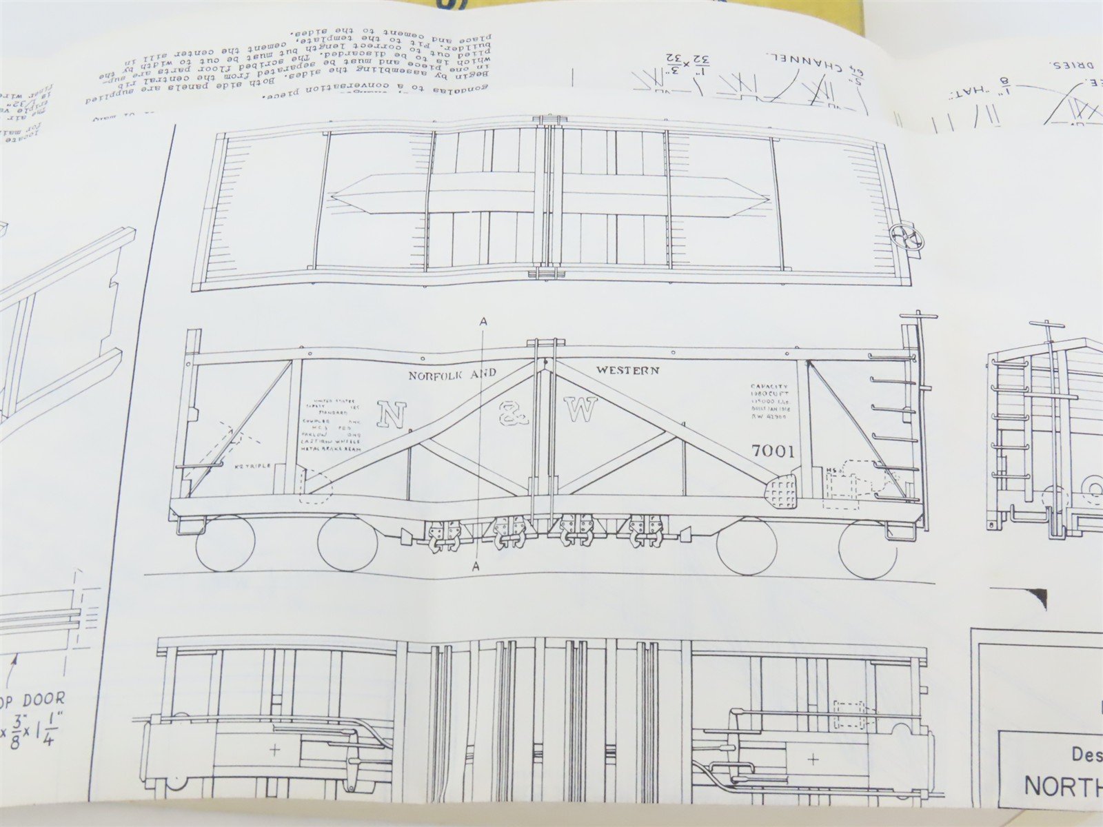 HO Scale Ambroid 2 in 1 Kit No 8 Wood N&W/MILW Gondola & Hopper