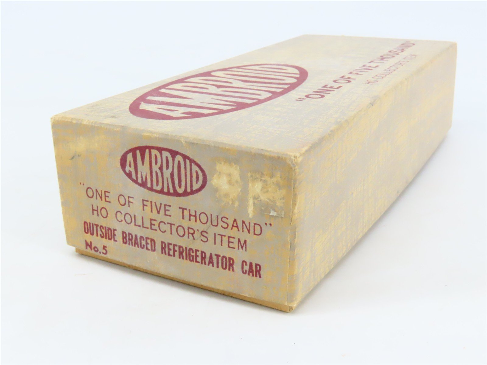 HO Scale Ambroid Kit No 5 Wood Outside Braced Reefer