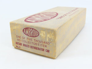 HO Scale Ambroid Kit No 5 Wood Outside Braced Reefer