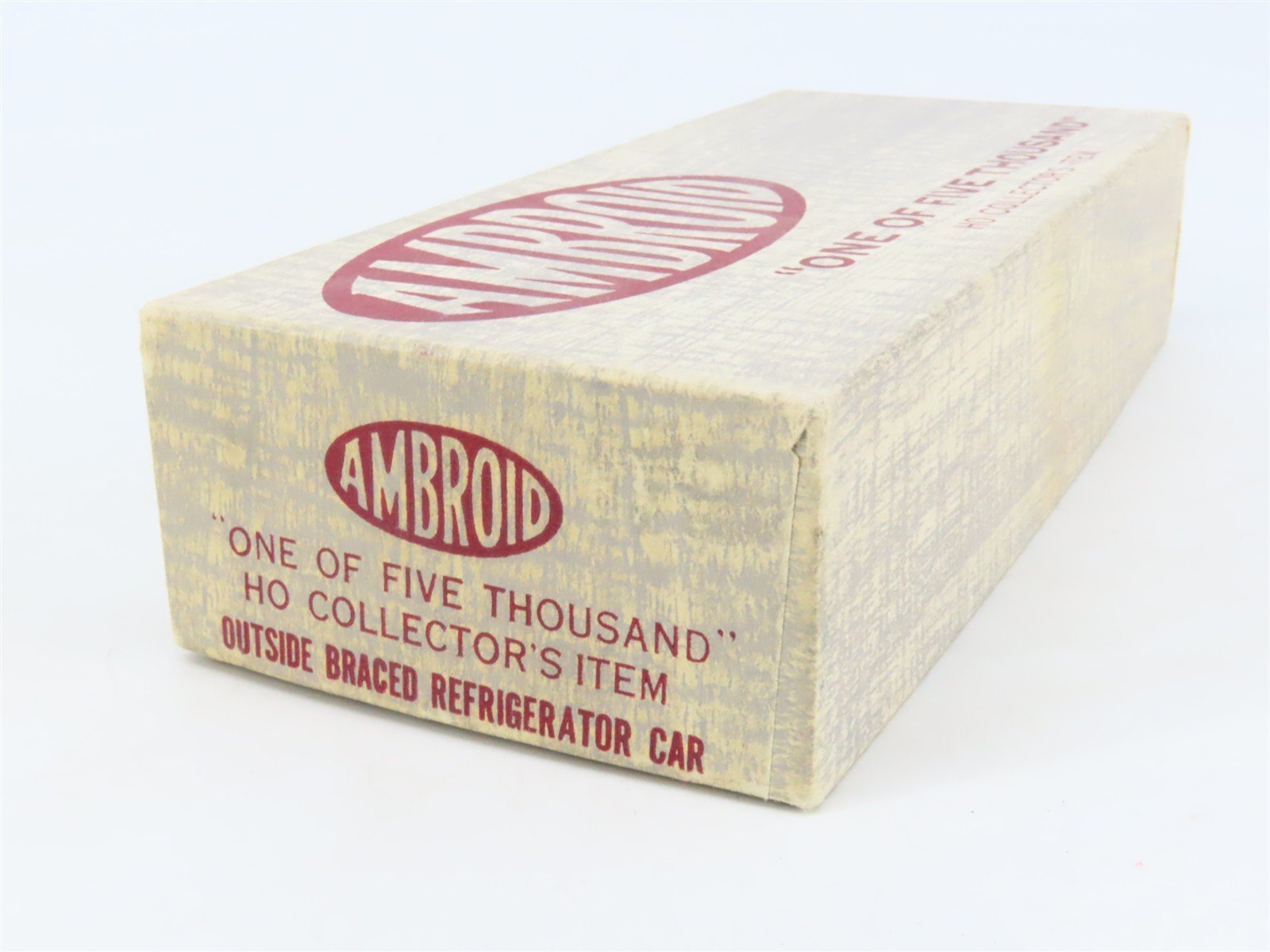 HO Scale Ambroid Kit PRR Pennsylvania Railroad Outside Braced Reefer #5342