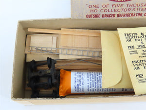 HO Scale Ambroid Kit PRR Pennsylvania Railroad Outside Braced Reefer #5342
