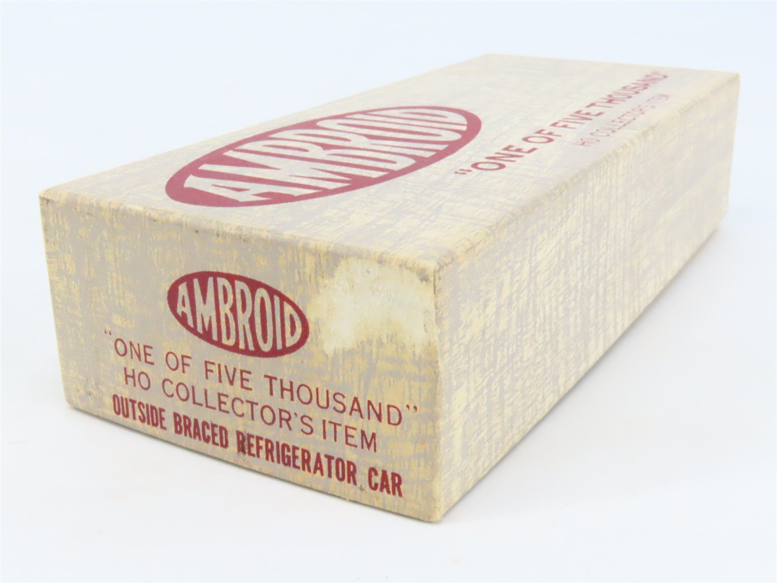 HO Scale Ambroid Kit PRR Pennsylvania Railroad Outside Braced Reefer #5342