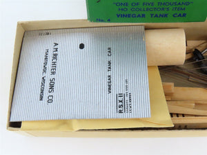 HO Scale Ambroid Kit No. 4 RSX A.M. Richter Sons Co Vinegar Tank Car #11