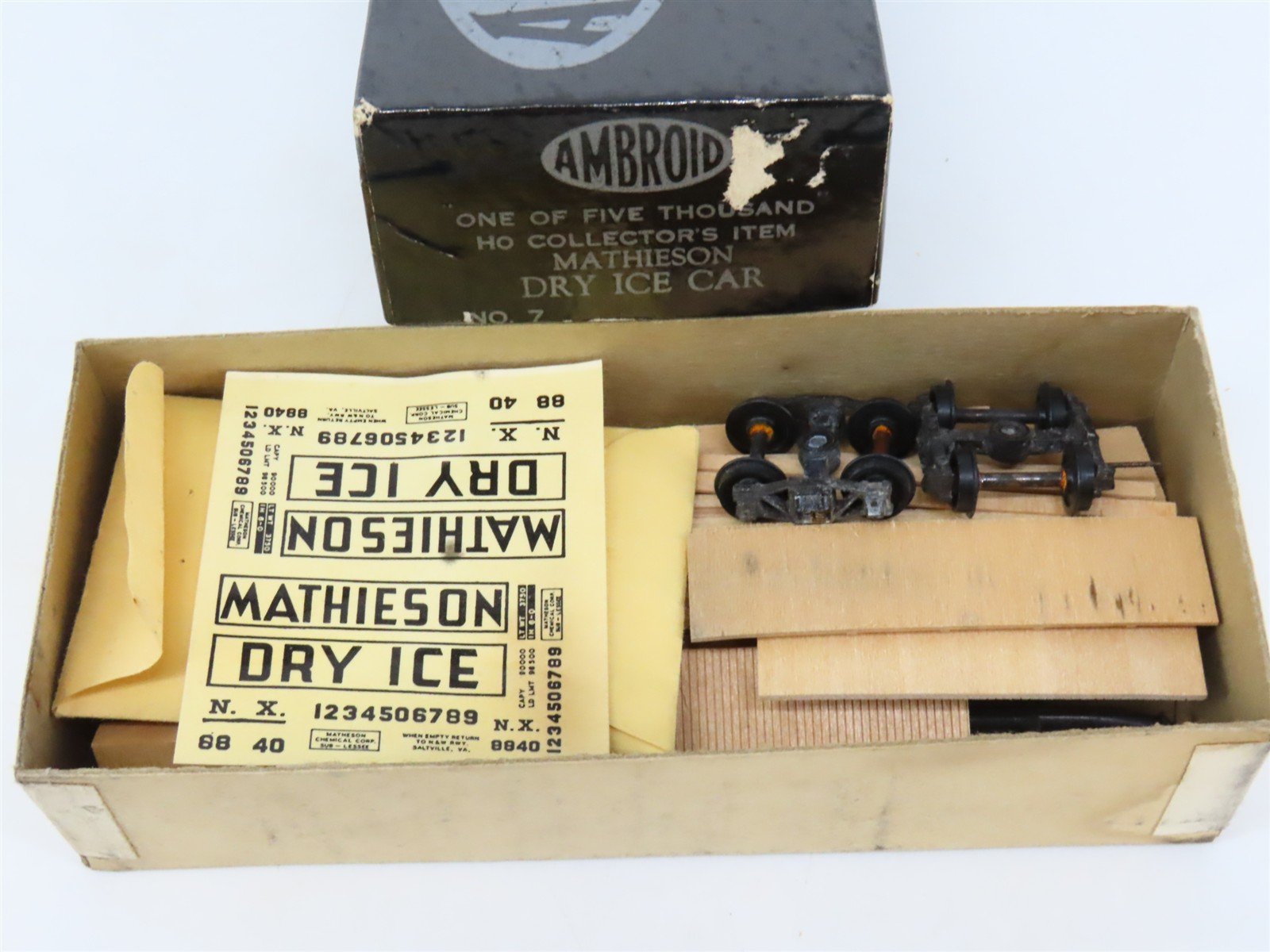 HO Scale Ambroid Kit No 7 NX Mathieson Dry Ice Car #8840