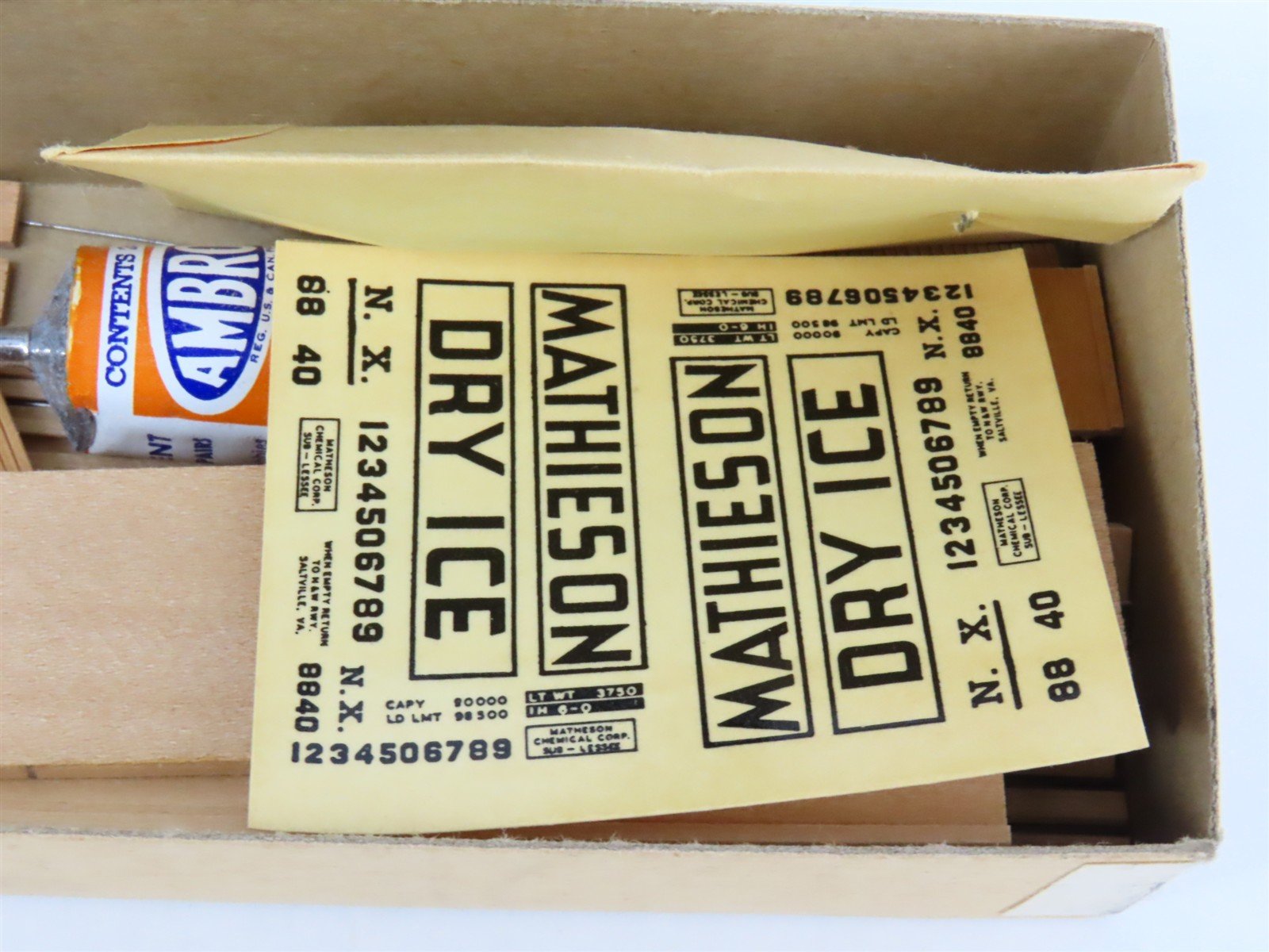 HO Scale Ambroid Kit No 7 NX Mathieson Dry Ice Car #8840