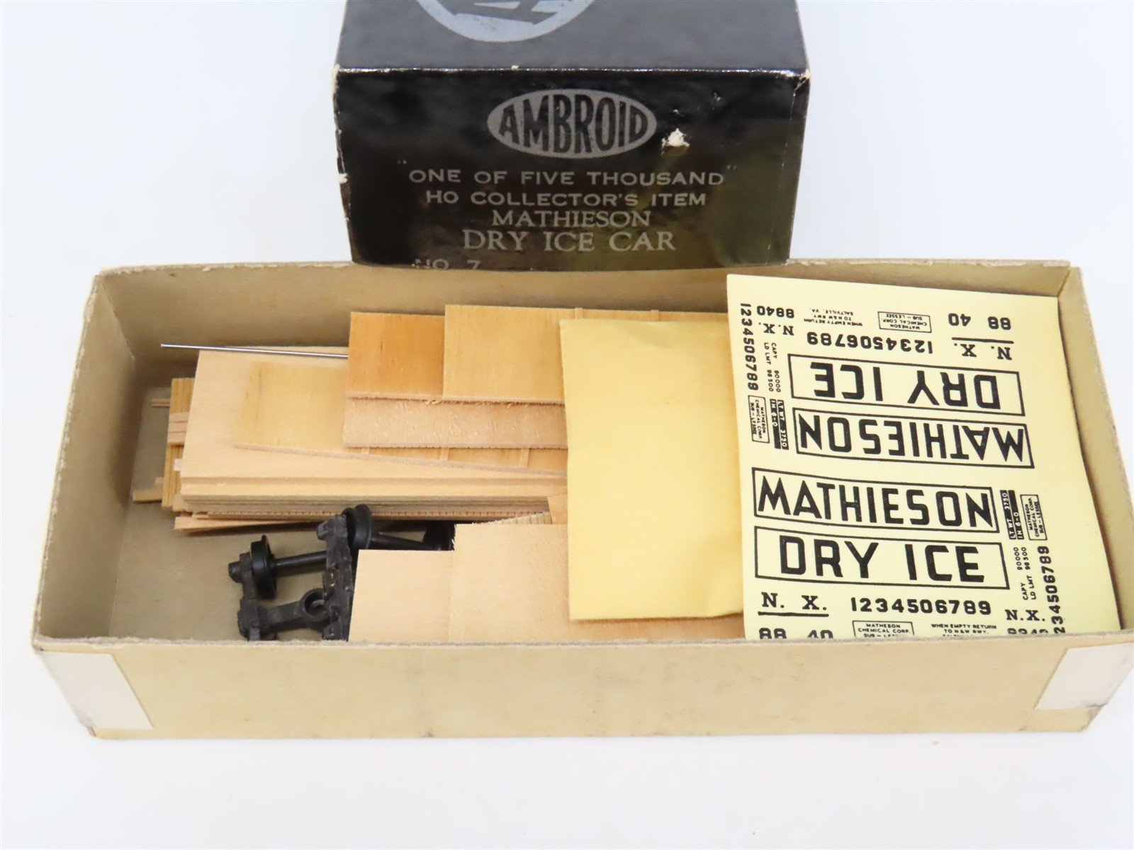 HO Scale Ambroid Kit No 7 NX Mathieson Dry Ice Car #8840