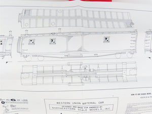HO Scale Ambroid Kit No 6 WUTX Western Union Tel. Co. Material Car #7559