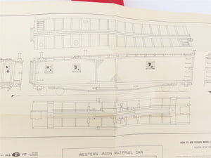 HO Scale Ambroid Kit No 6 WUTX Western Union Tel. Co. Material Car #7559
