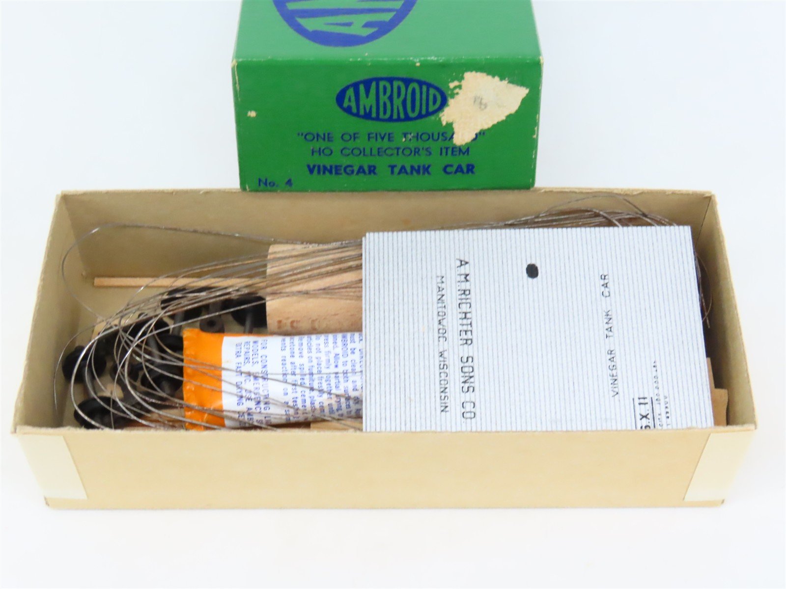 HO Scale Ambroid Kit No 4 RSX A.M. Richter Sons Co Vinegar Tank Car #11
