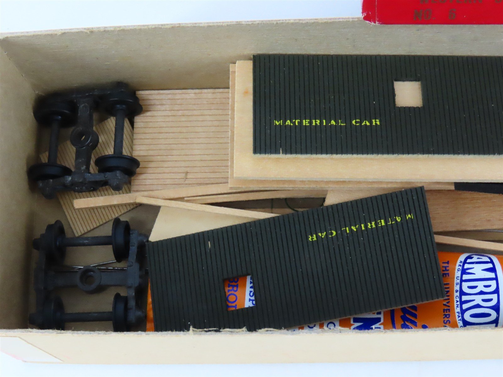 HO Scale Ambroid Kit No 6 WUTX Western Union Tel. Co. Material Car #7559