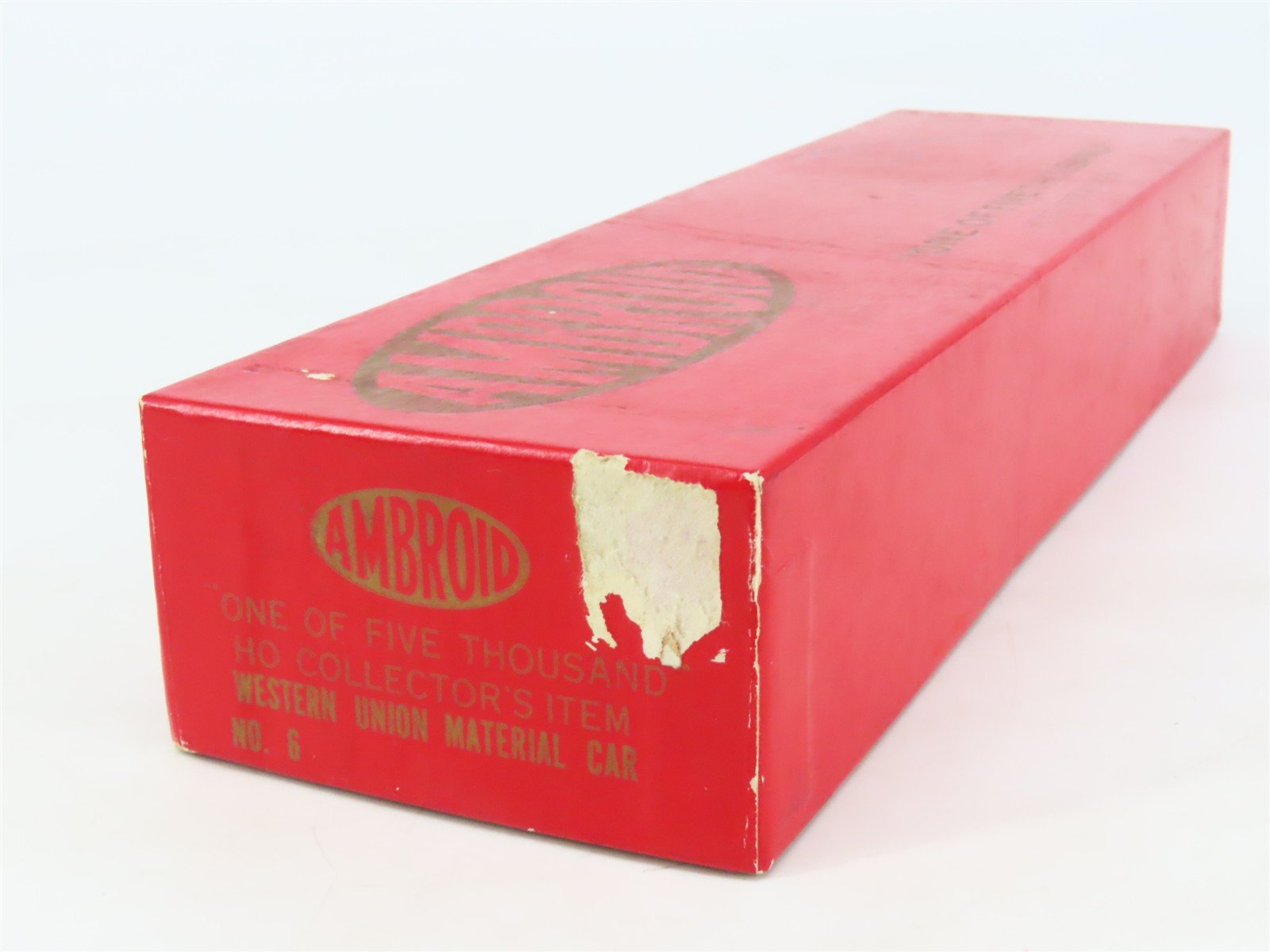 HO Scale Ambroid Kit No 6 WUTX Western Union Tel. Co. Material Car #7559