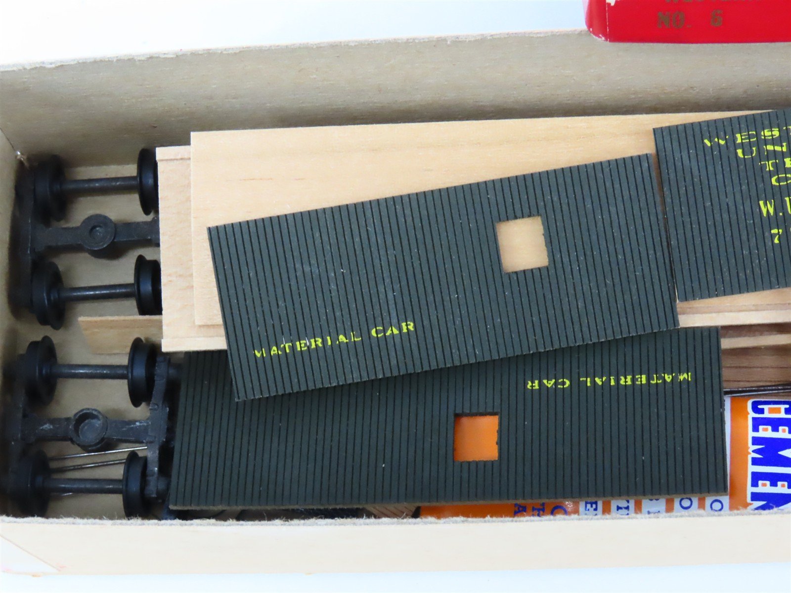 HO Scale Ambroid Kit No 6 WUTX Western Union Tel. Co. Material Car #7559