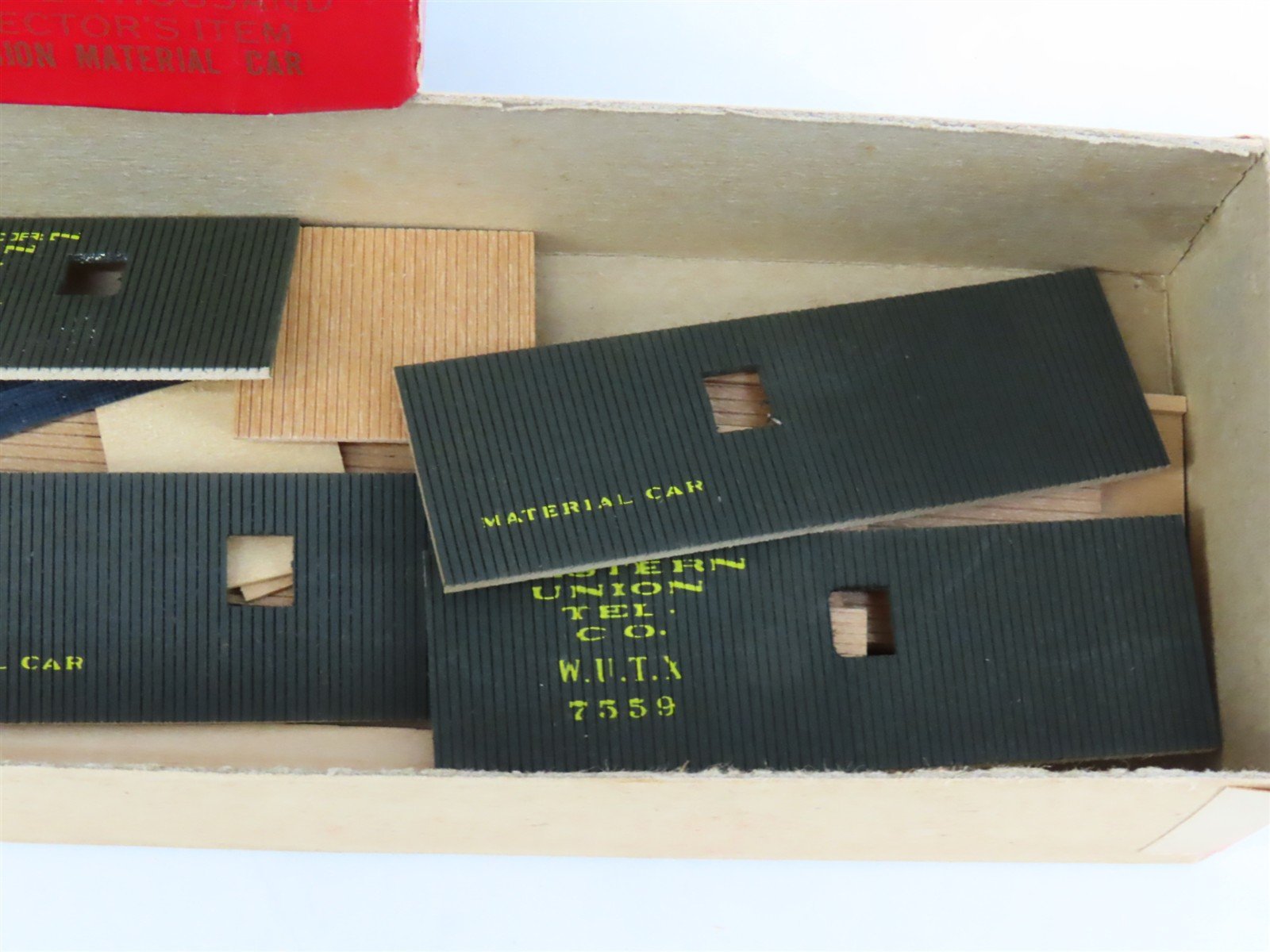 HO Scale Ambroid Kit No 6 WUTX Western Union Tel. Co. Material Car #7559