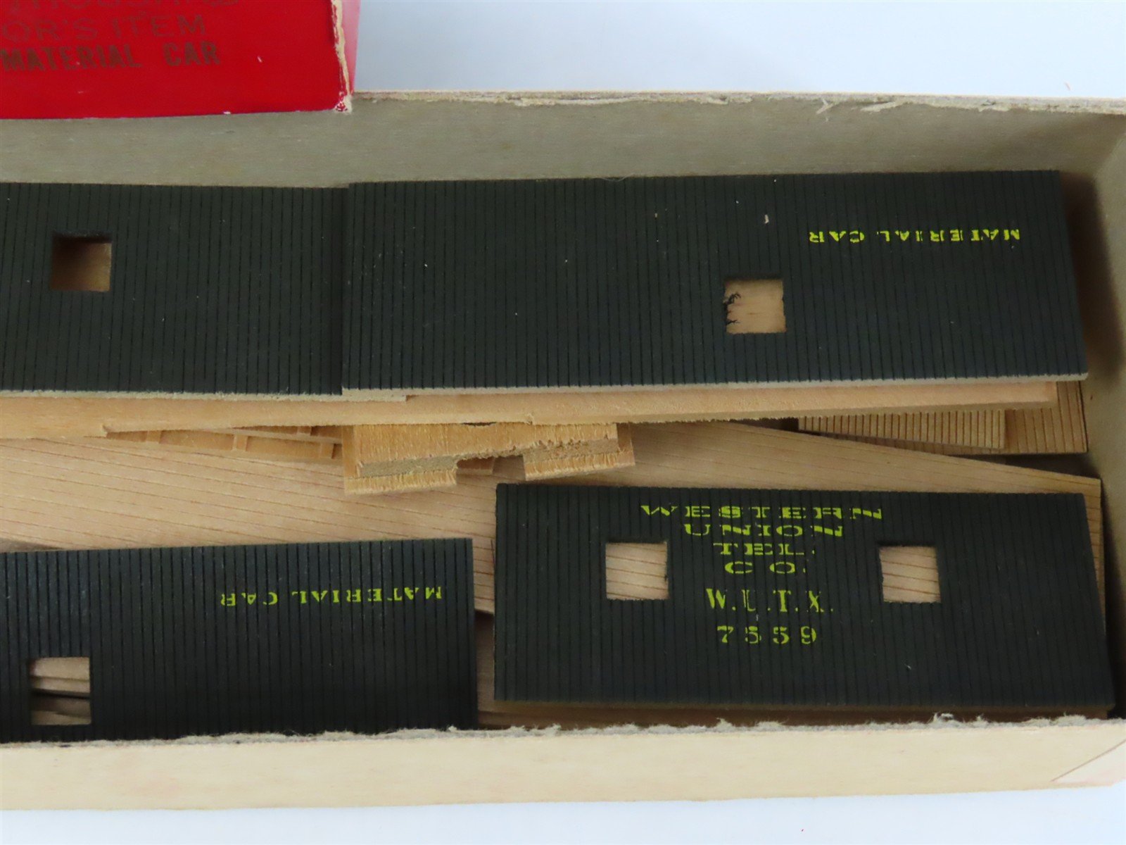 HO Scale Ambroid Kit No 6 WUTX Western Union Tel. Co. Material Car #7559