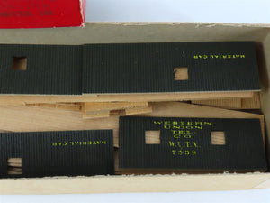 HO Scale Ambroid Kit No 6 WUTX Western Union Tel. Co. Material Car #7559
