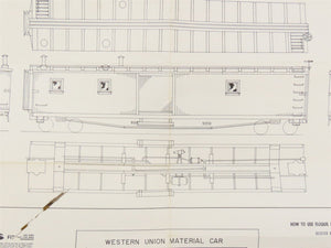 HO Scale Ambroid Kit No 6 WUTX Western Union Tel. Co. Material Car #7559