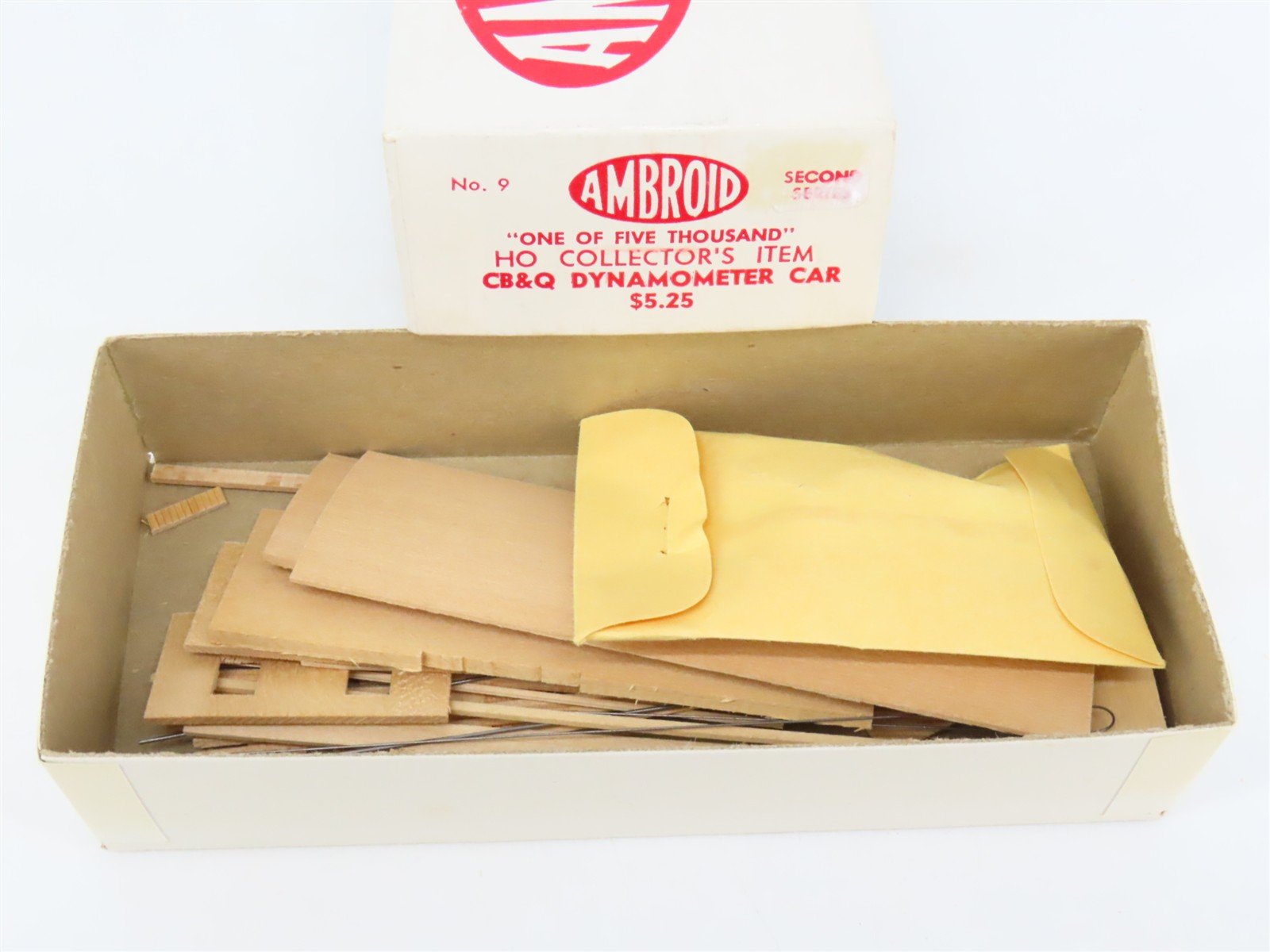 HO Scale Ambroid Kit No 9 CB&Q Burlington Dynamometer Car