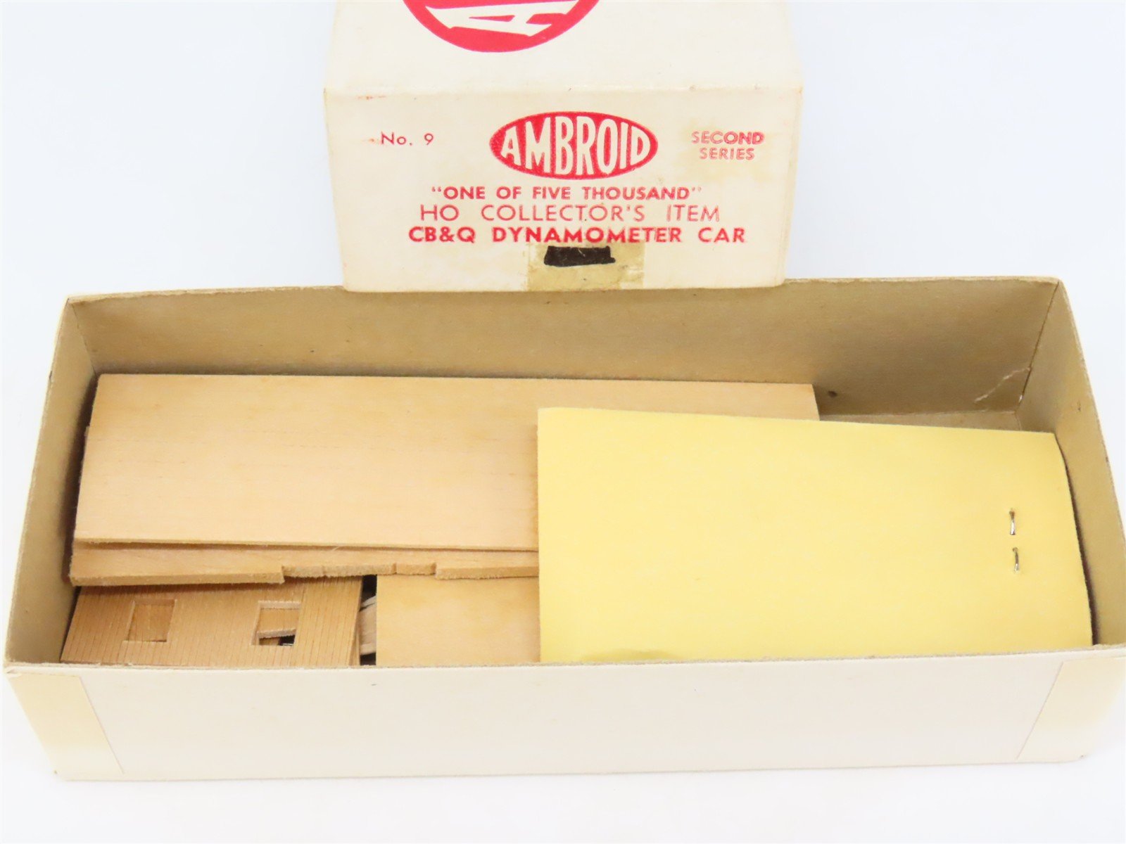 HO Scale Ambroid Kit No. 9 CB&Q Burlington Dynamometer Car