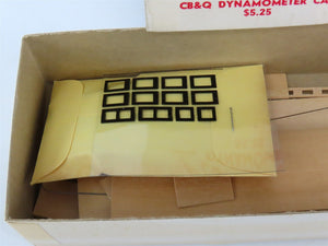 HO Scale Ambroid Kit No 9 CB&Q Burlington Dynamometer Car